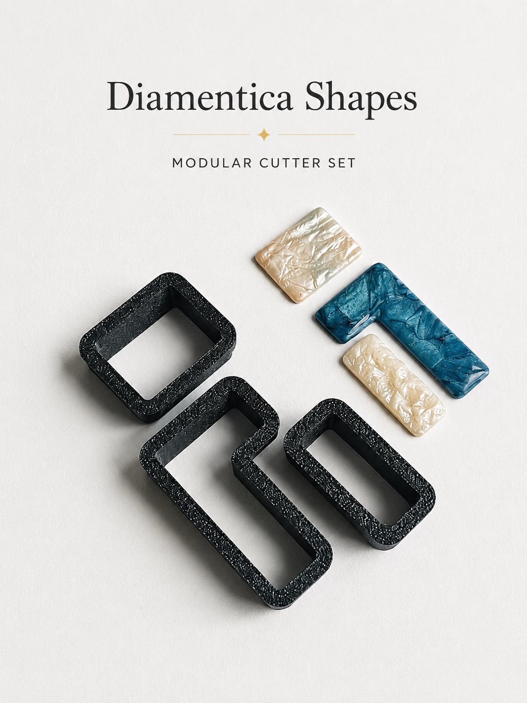 Diamentica Shapes – Modular Polymer Clay Cutter Set