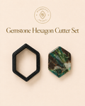 Gemstone Hexagon Polymer Clay Cutter Set