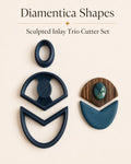 Sculpted Inlay Trio Polymer Clay Cutter Set