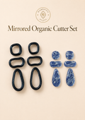 Mirrored Organic Polymer Clay Cutter Set