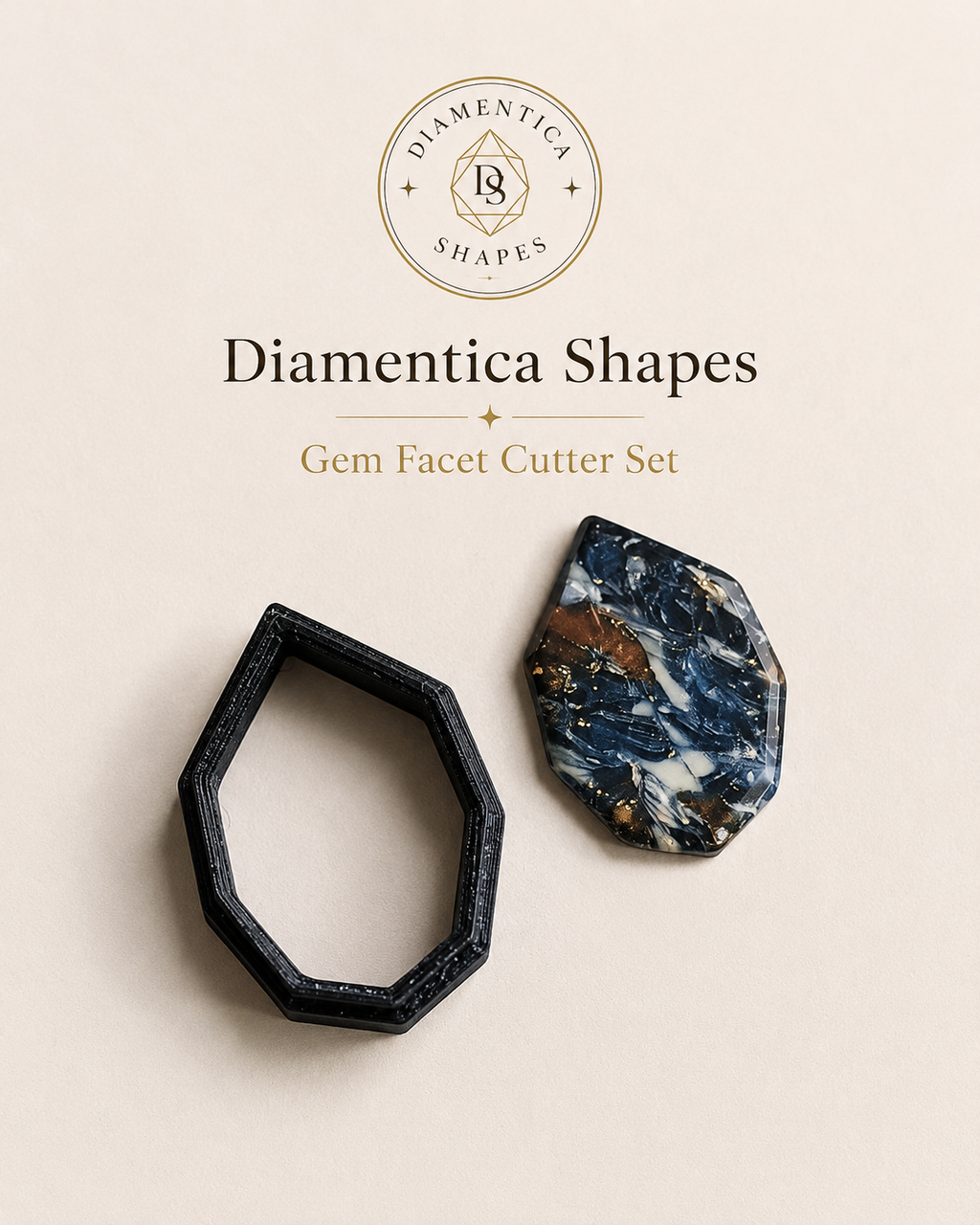 Gem Facet Polymer Clay Cutter Set