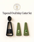 Tapered Oval Inlay Polymer Clay Cutter Set