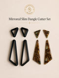 Mirrored Slim Dangle Cutter Set – 4 Polymer Clay Cutters