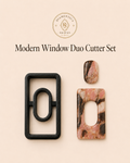 Modern Window Duo Polymer Clay Cutter Set