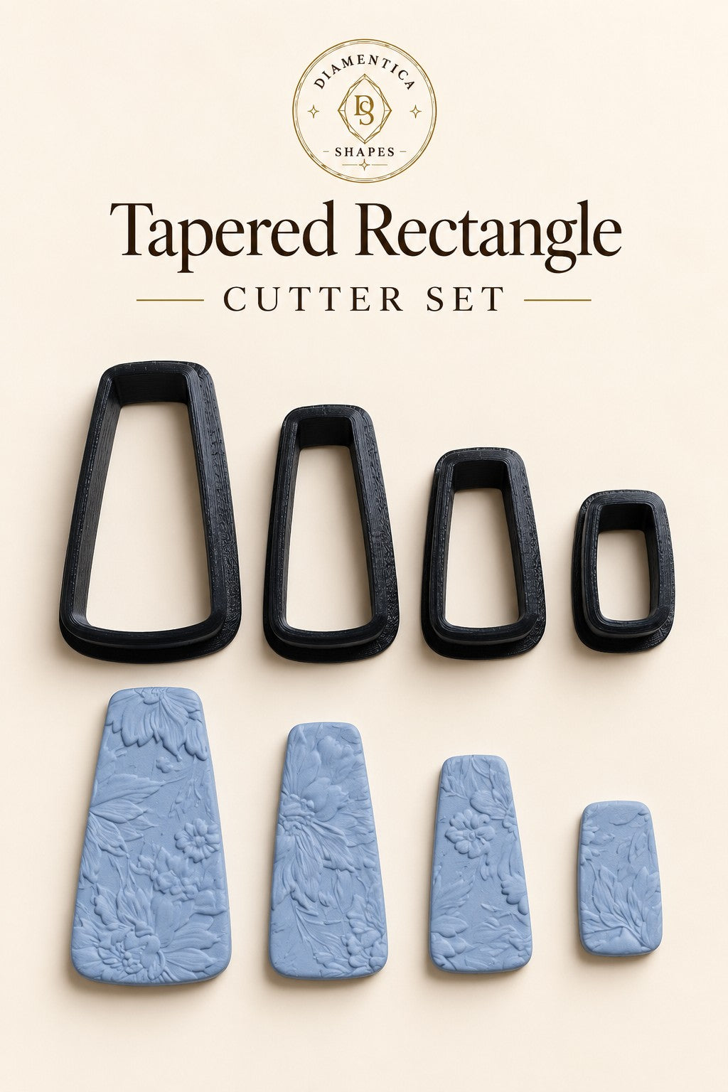 Tapered Rectangle Polymer Clay Cutter Set