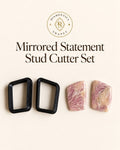 Mirrored Statement Stud Polymer Clay Cutter Set