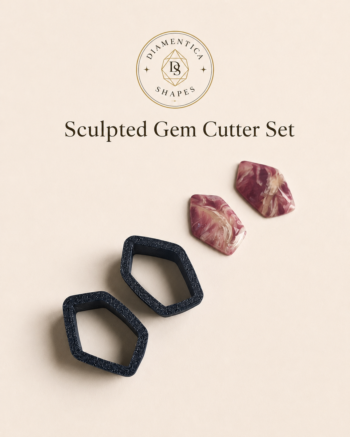 Sculpted Gem Polymer Clay Cutter Set