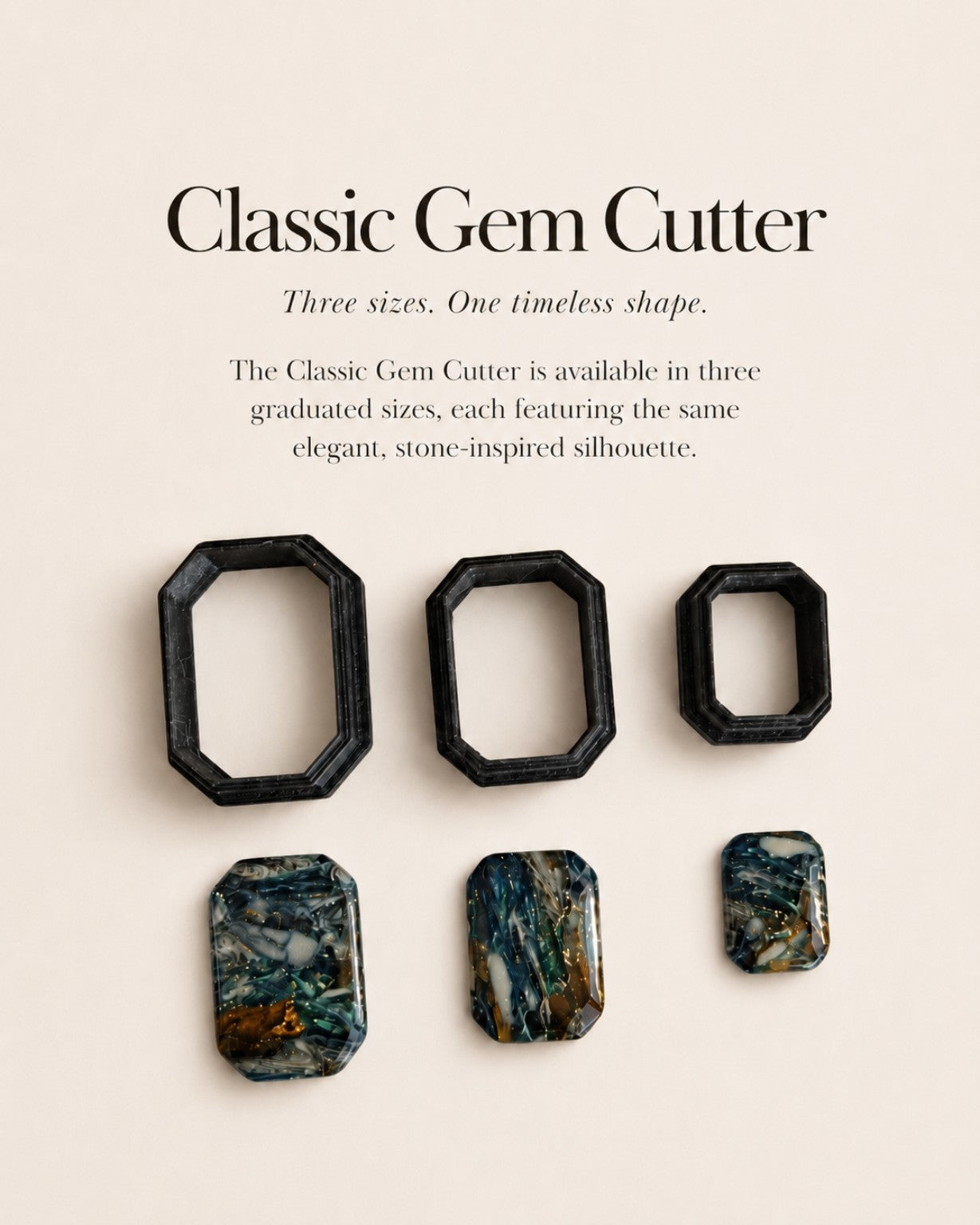 Classic Gem Polymer Clay Cutter