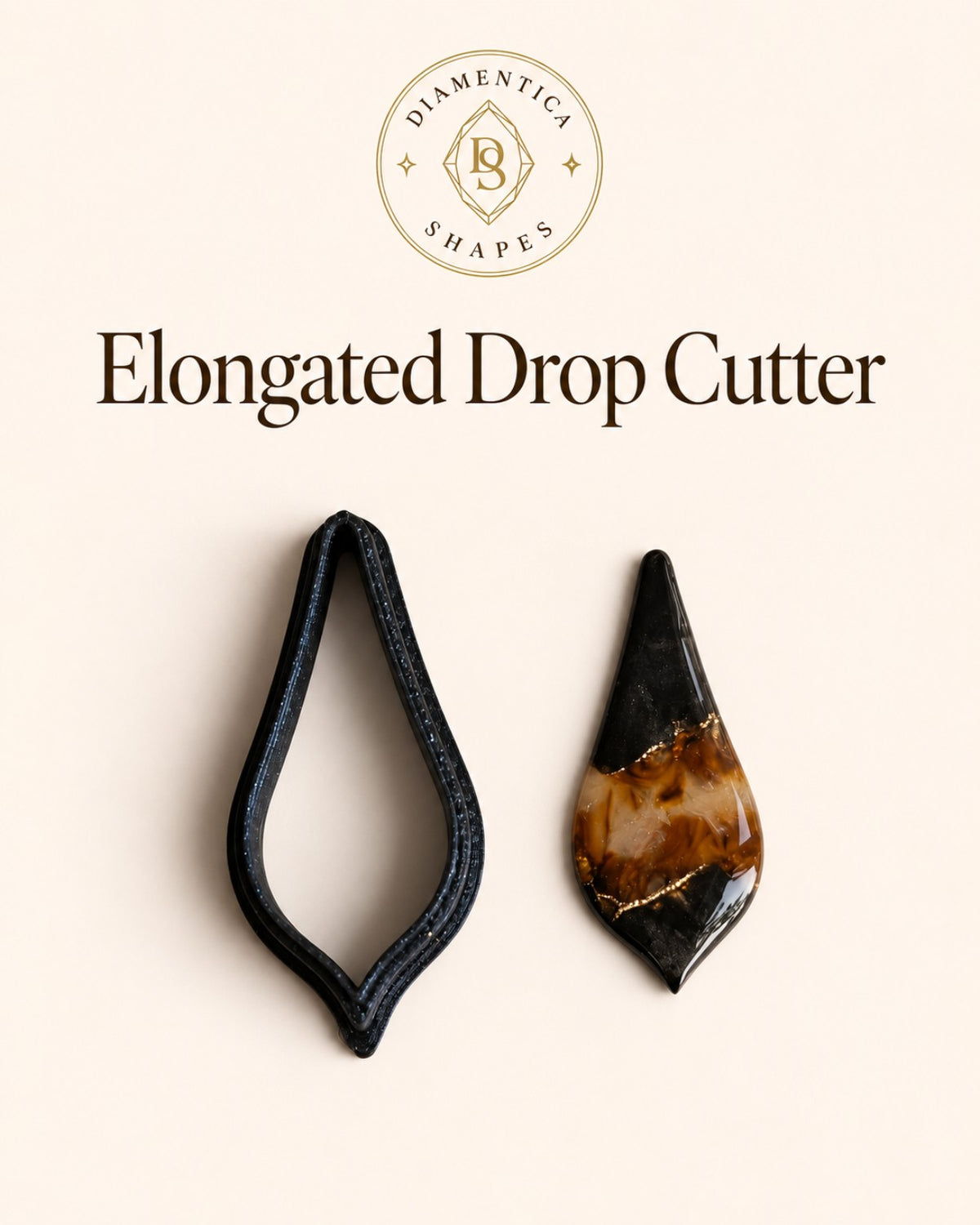 Elongated Drop Polymer Clay Cutter
