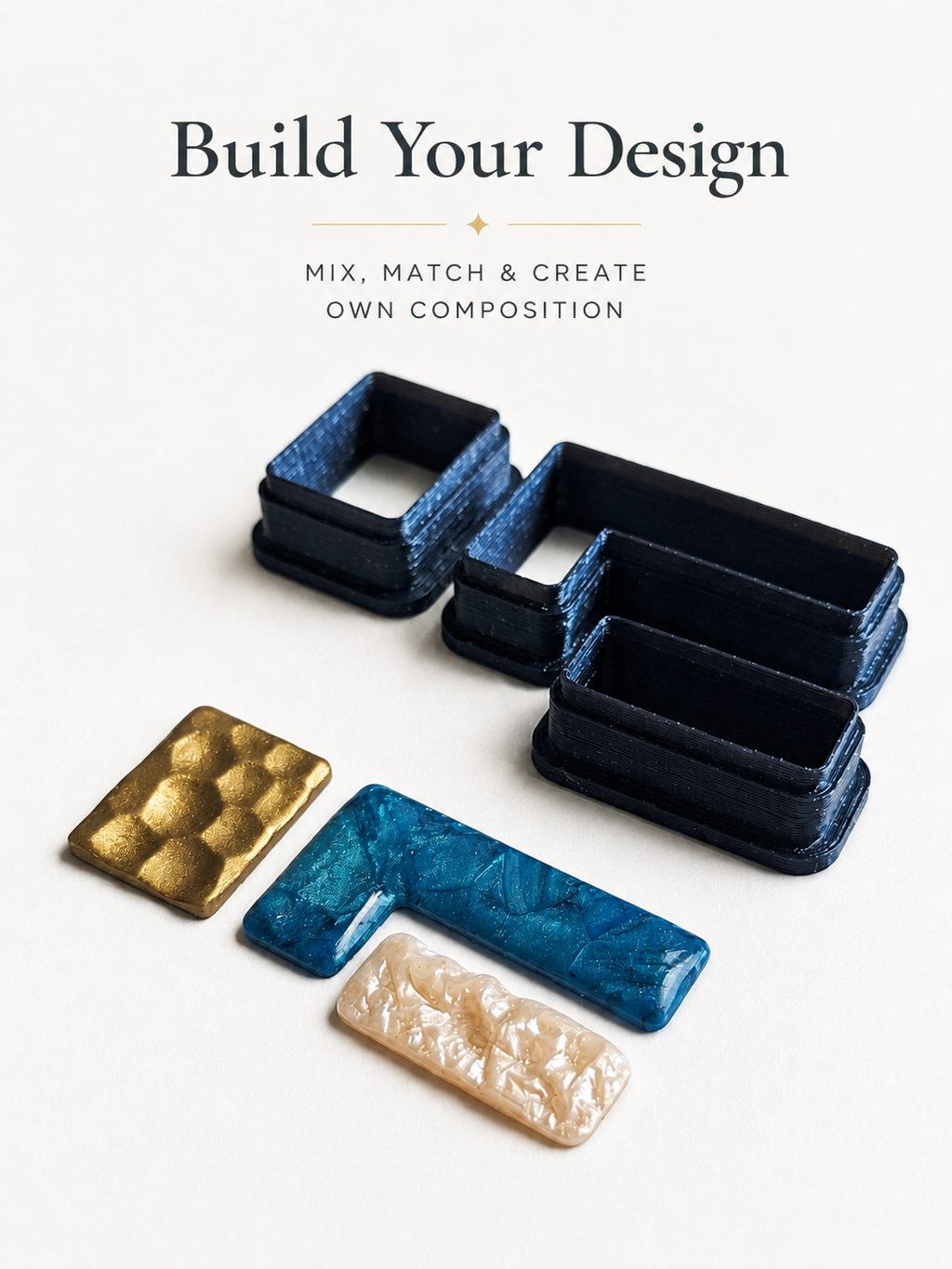 Diamentica Shapes – Modular Polymer Clay Cutter Set