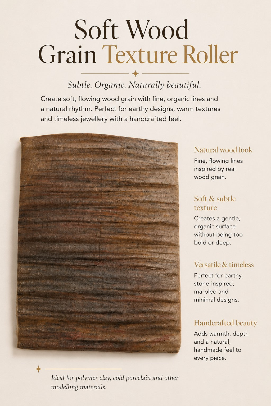 Soft Wood Grain Texture Roller