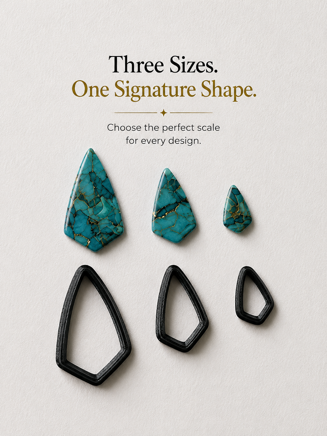 Crystal Drop Polymer Clay Cutter Set