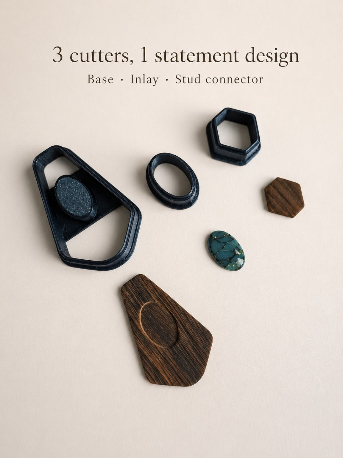 Statement Inlay Polymer Clay Cutter Set