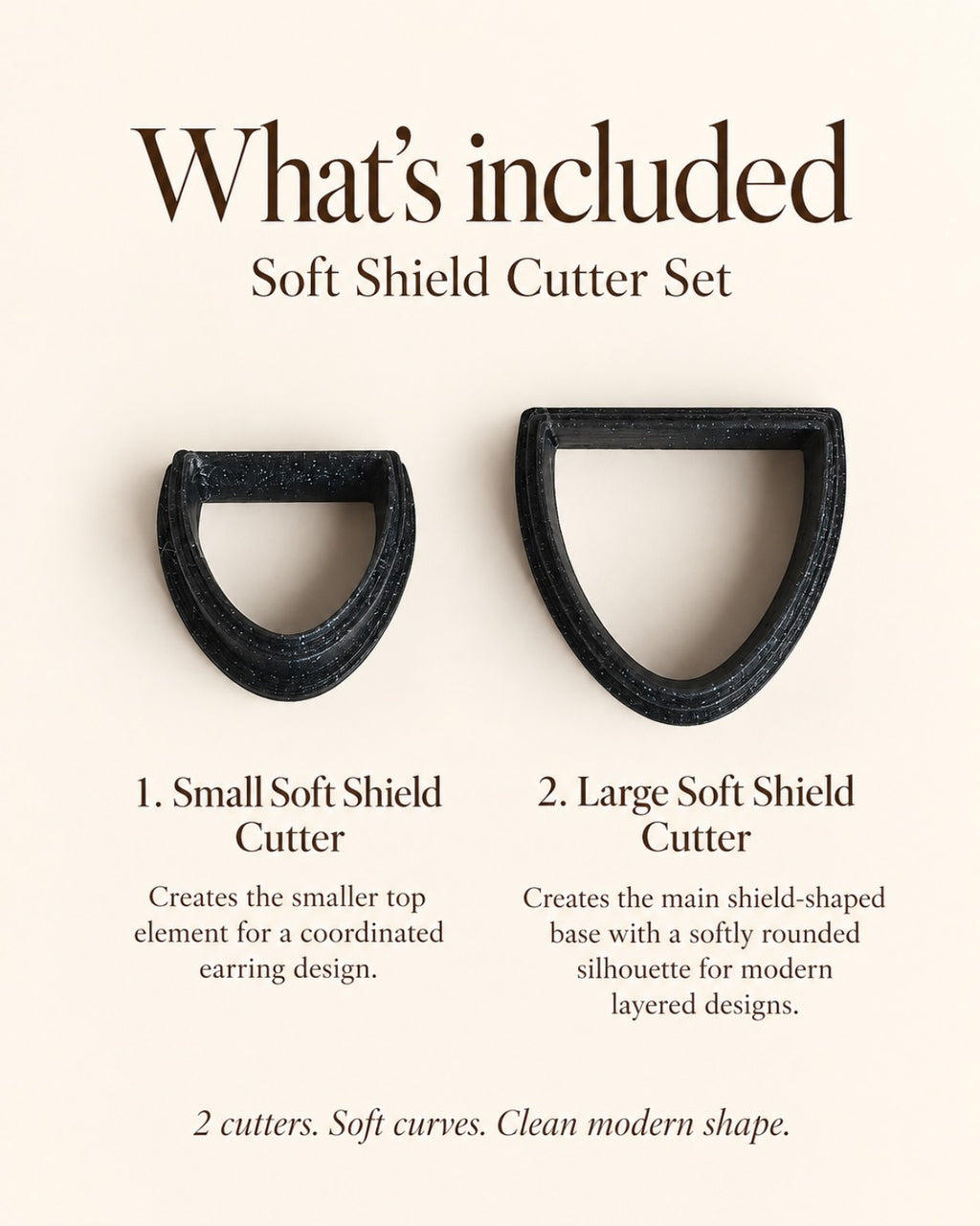 Soft Shield Polymer Clay Cutter Set