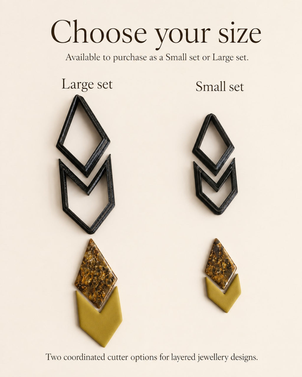 Modular Duo Cutter – Two-Part Polymer Clay Cutter Set