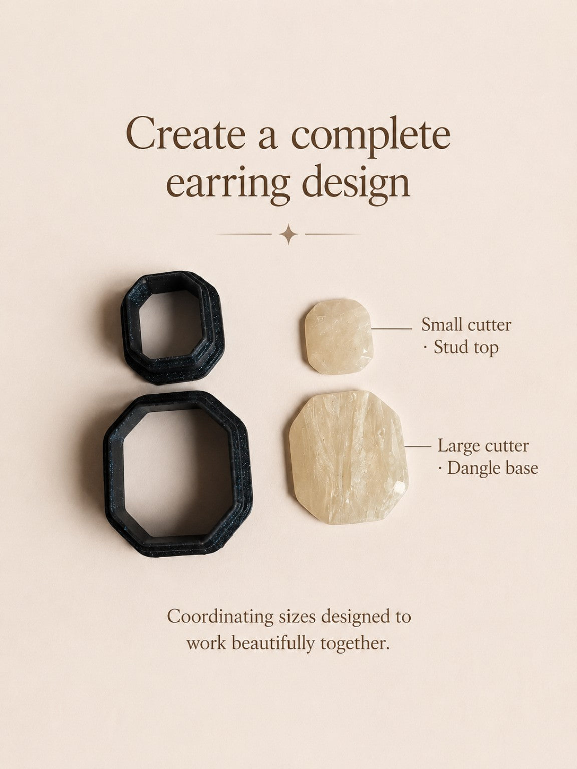 Soft Octagon Polymer Clay Cutter Set