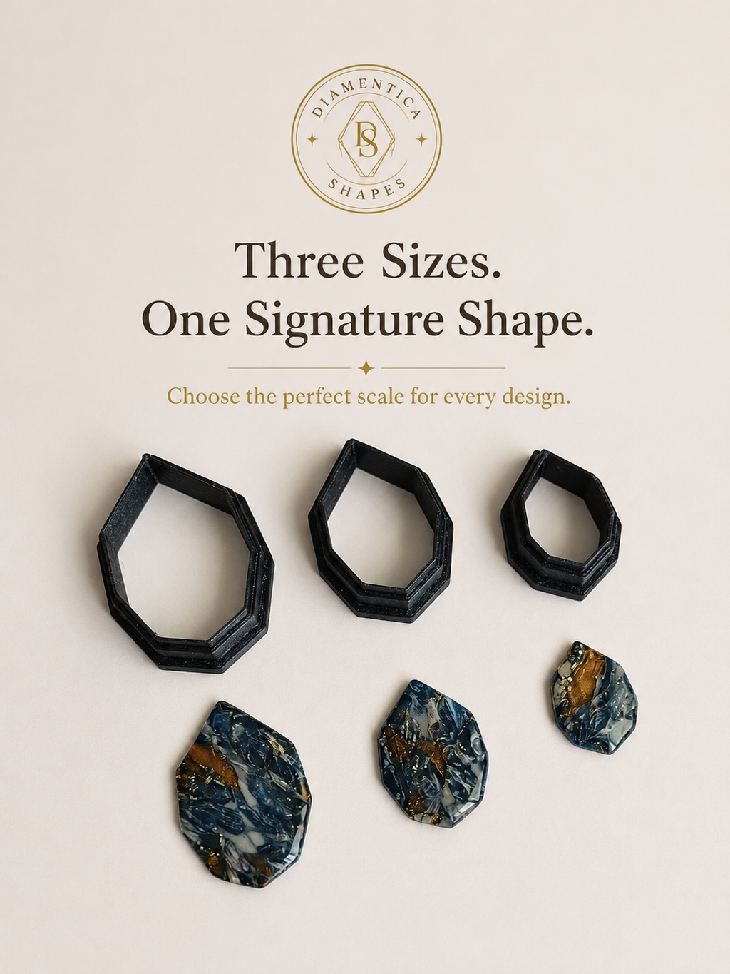 Gem Facet Polymer Clay Cutter Set