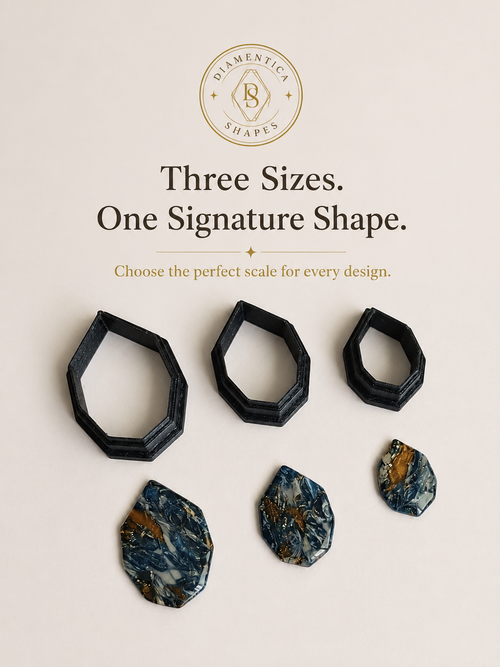 Gem Facet Polymer Clay Cutter Set