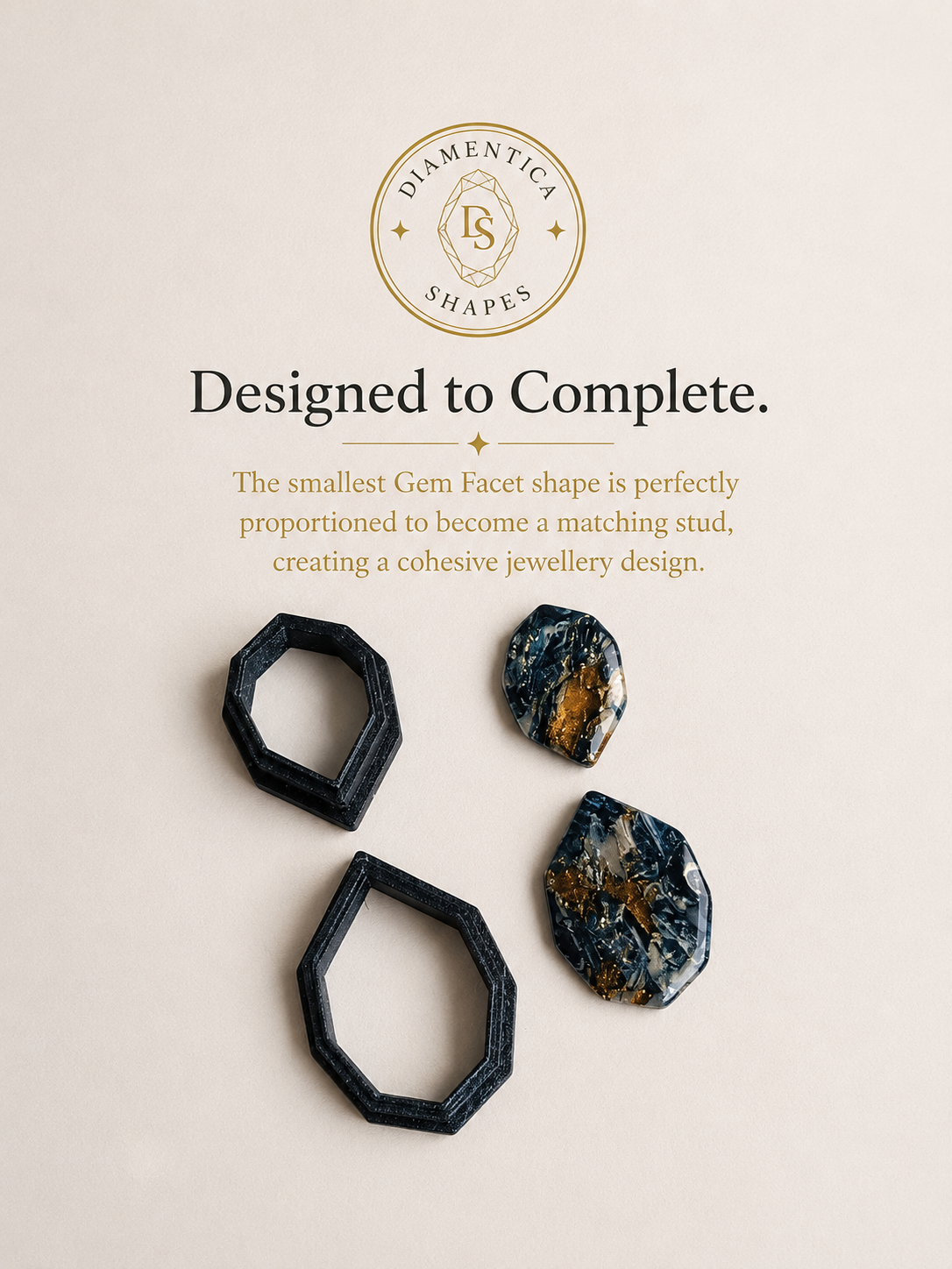 Gem Facet Polymer Clay Cutter Set