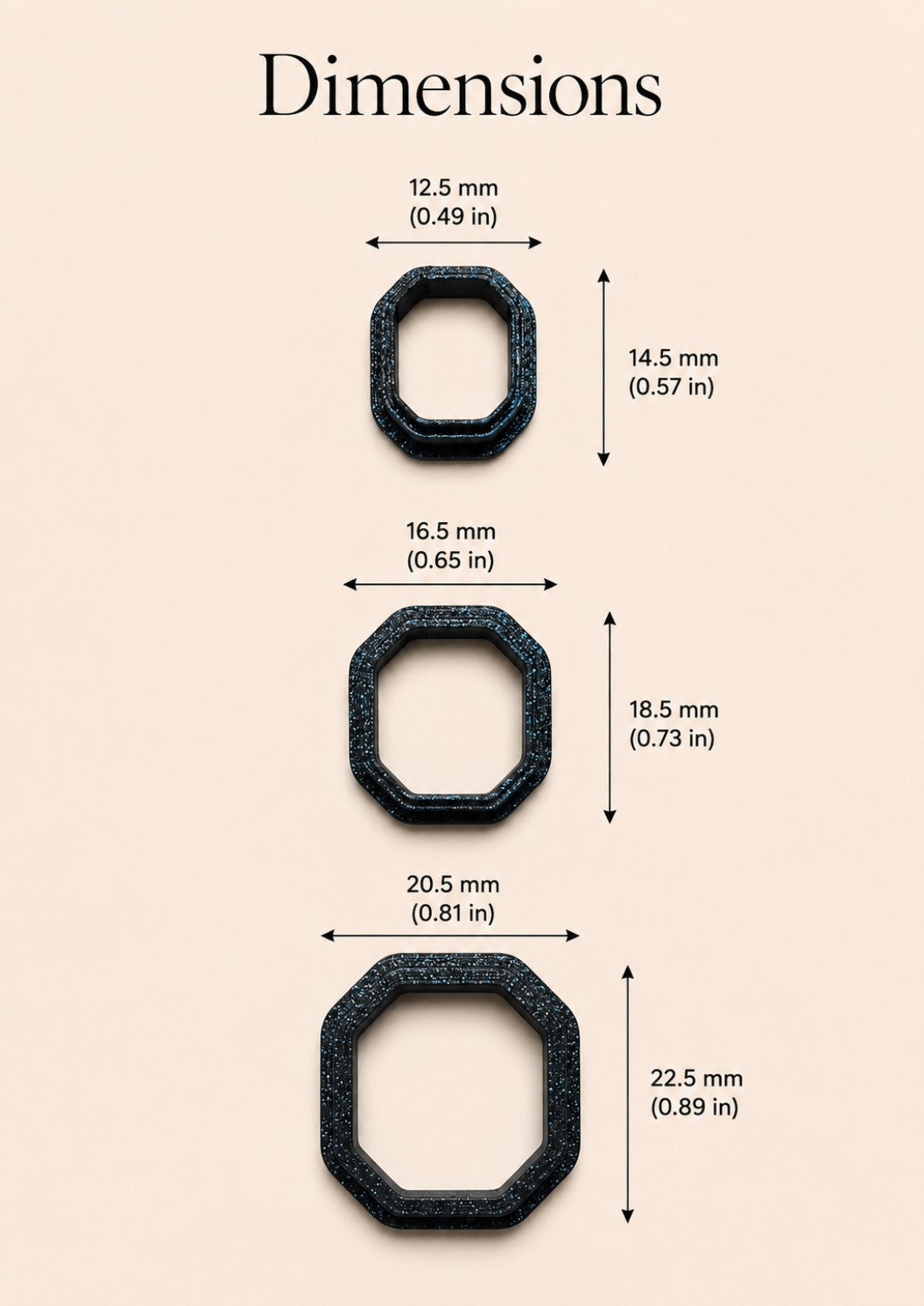 Soft Octagon Polymer Clay Cutter Set
