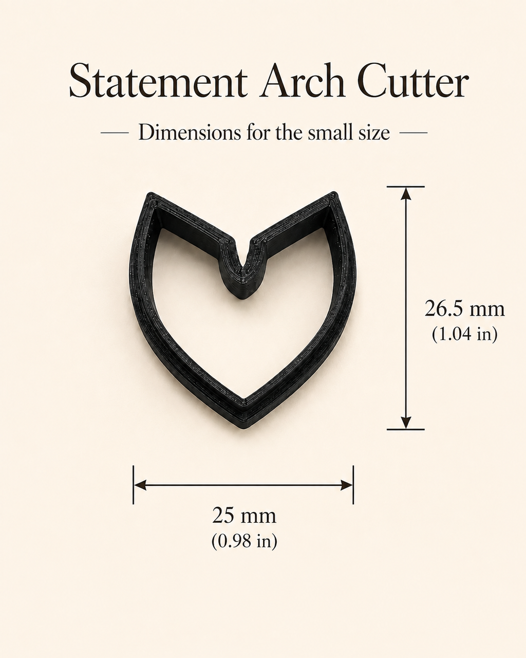 Statement Arch Polymer Clay Cutter