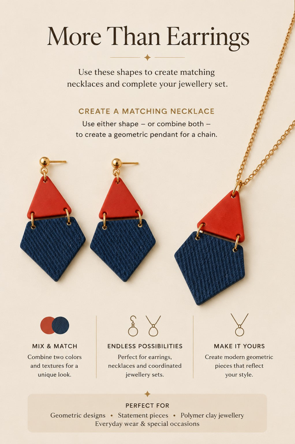 Triangle Duo Polymer Clay Cutter Set