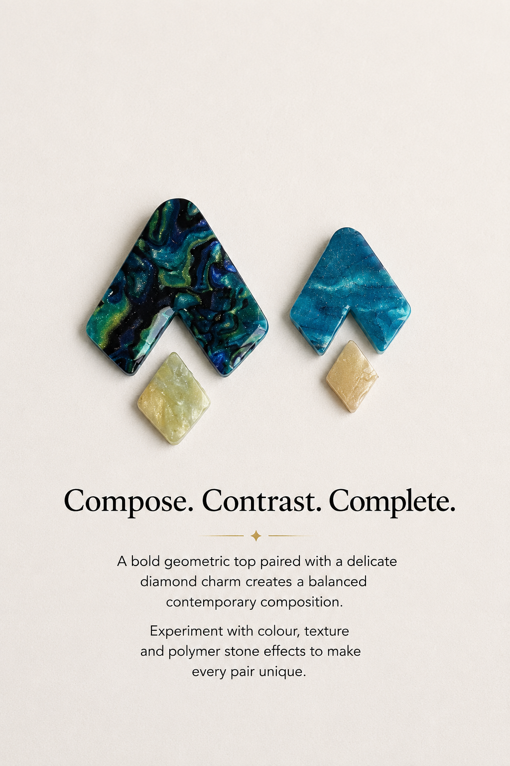 Diamentica Shapes – Geometric Polymer Clay Composition Cutter Set