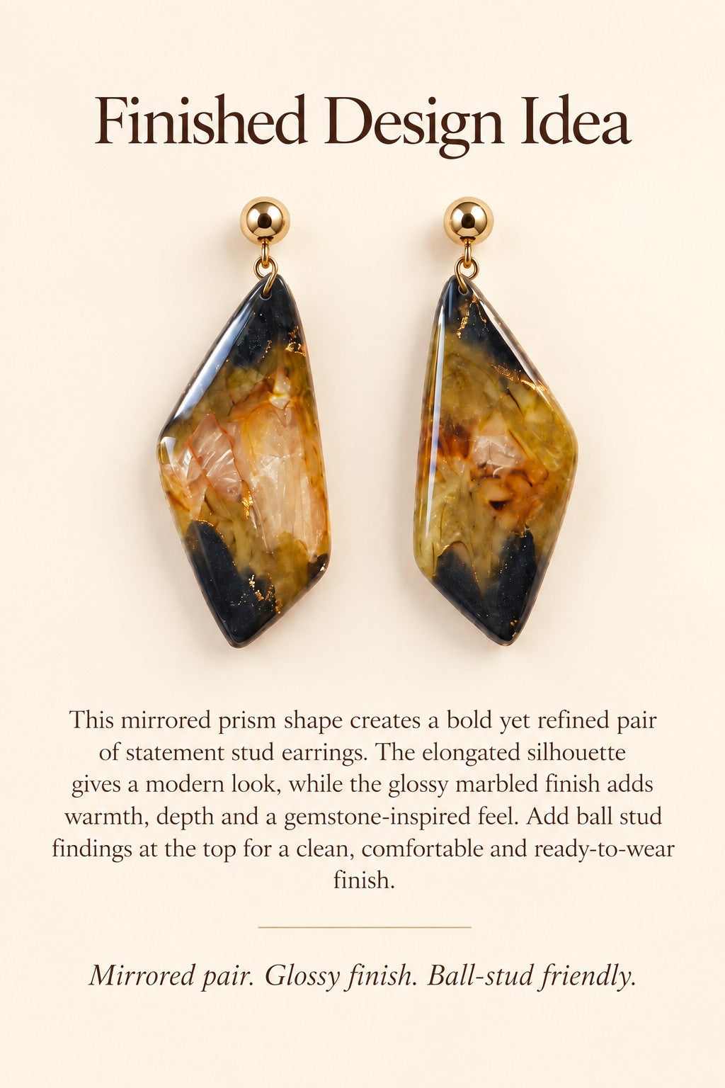 Mirrored Prism Frame Polymer Clay Cutter Set