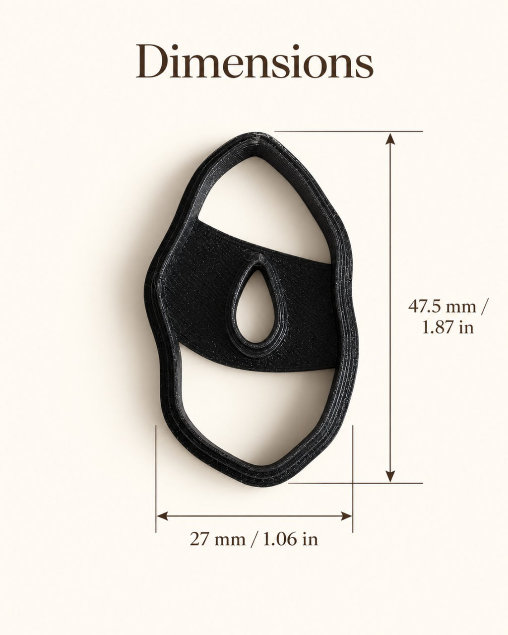 Mirrored Statement Pebble Polymer Clay Cutter Set