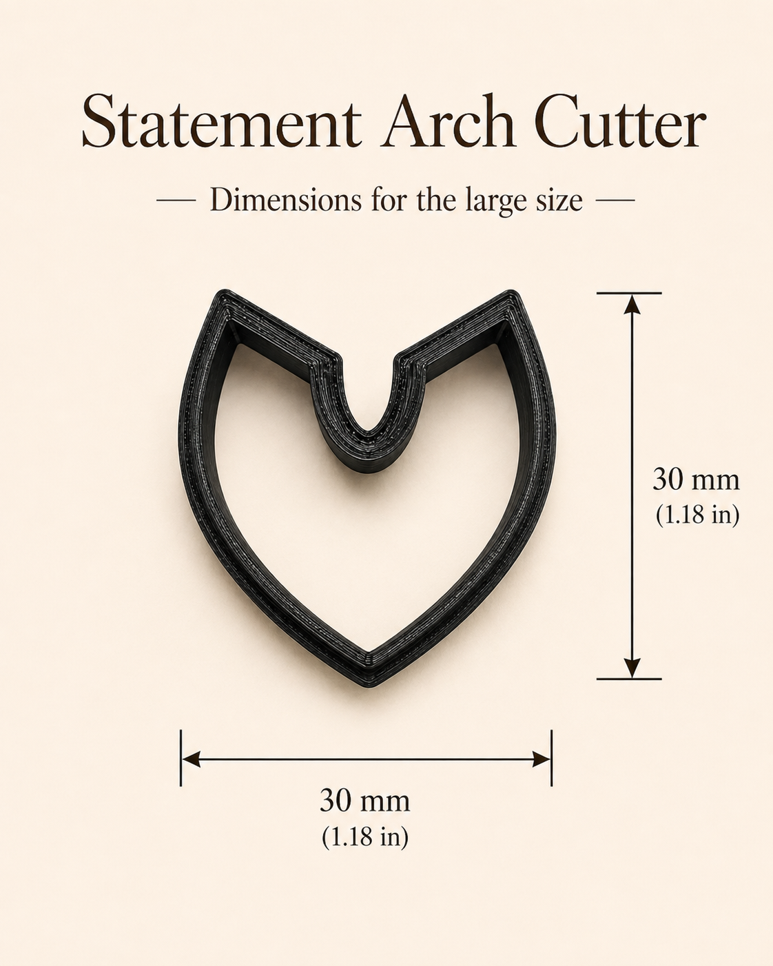Statement Arch Polymer Clay Cutter