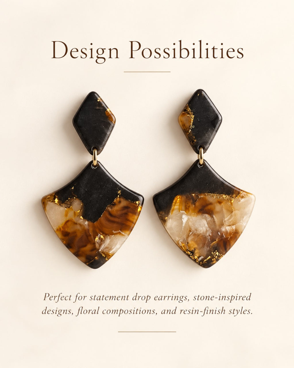 Sculpted Drop Duo Polymer Clay Cutter Set
