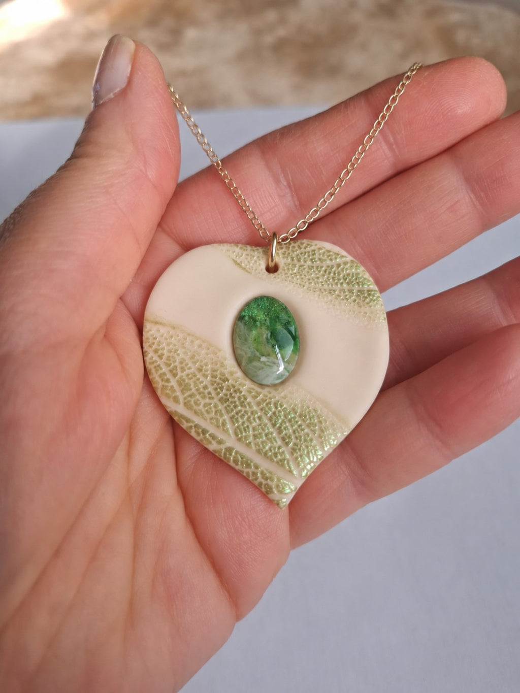 Botanical Heart Inlay Pendant Polymer Clay Cutter Set