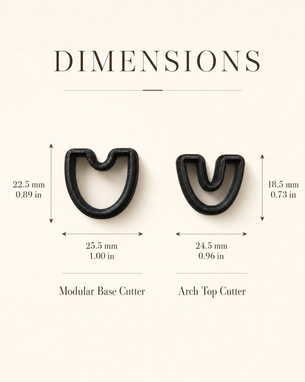 Modular Arch Duo Polymer Clay Cutter  Set