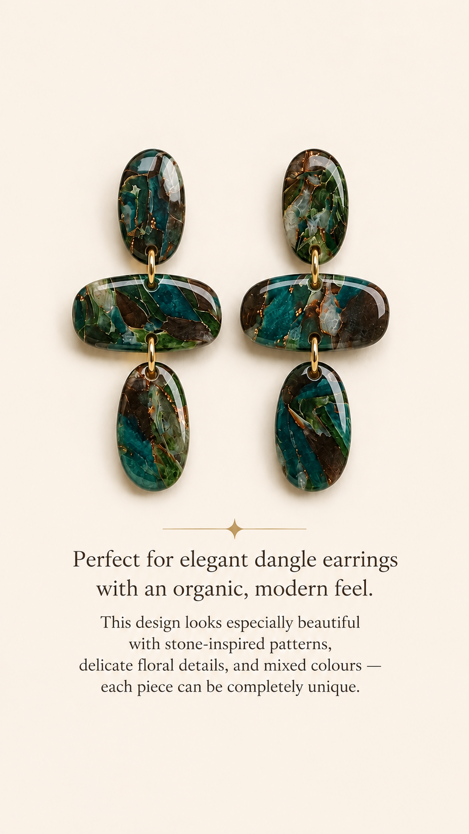Mirrored Soft Pebble Polymer Clay Cutter Set
