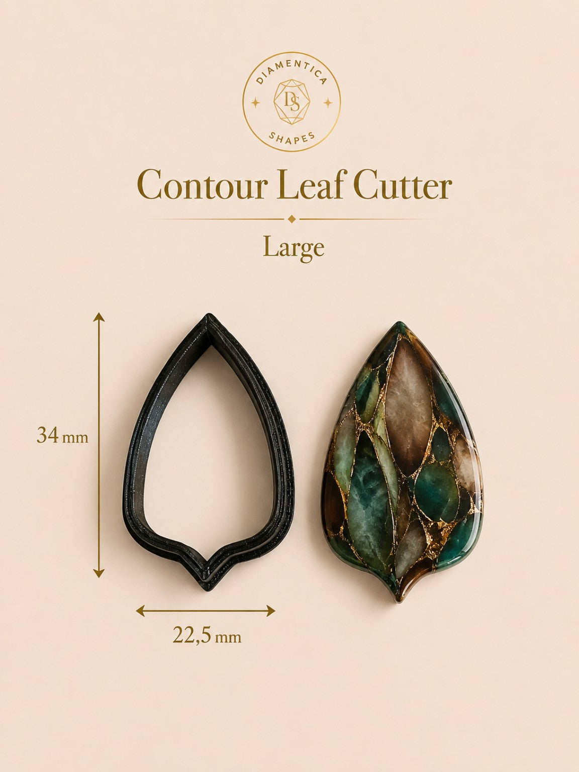 Contour Leaf Cutter – Polymer Clay Cutter