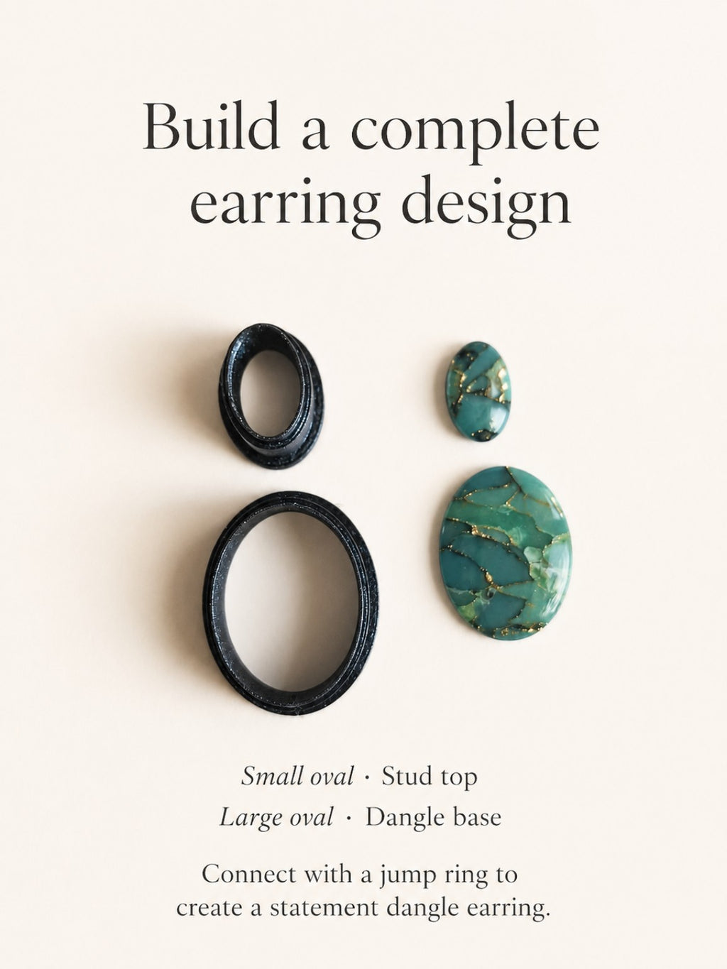 Timeless Oval Polymer Clay Cutter Set