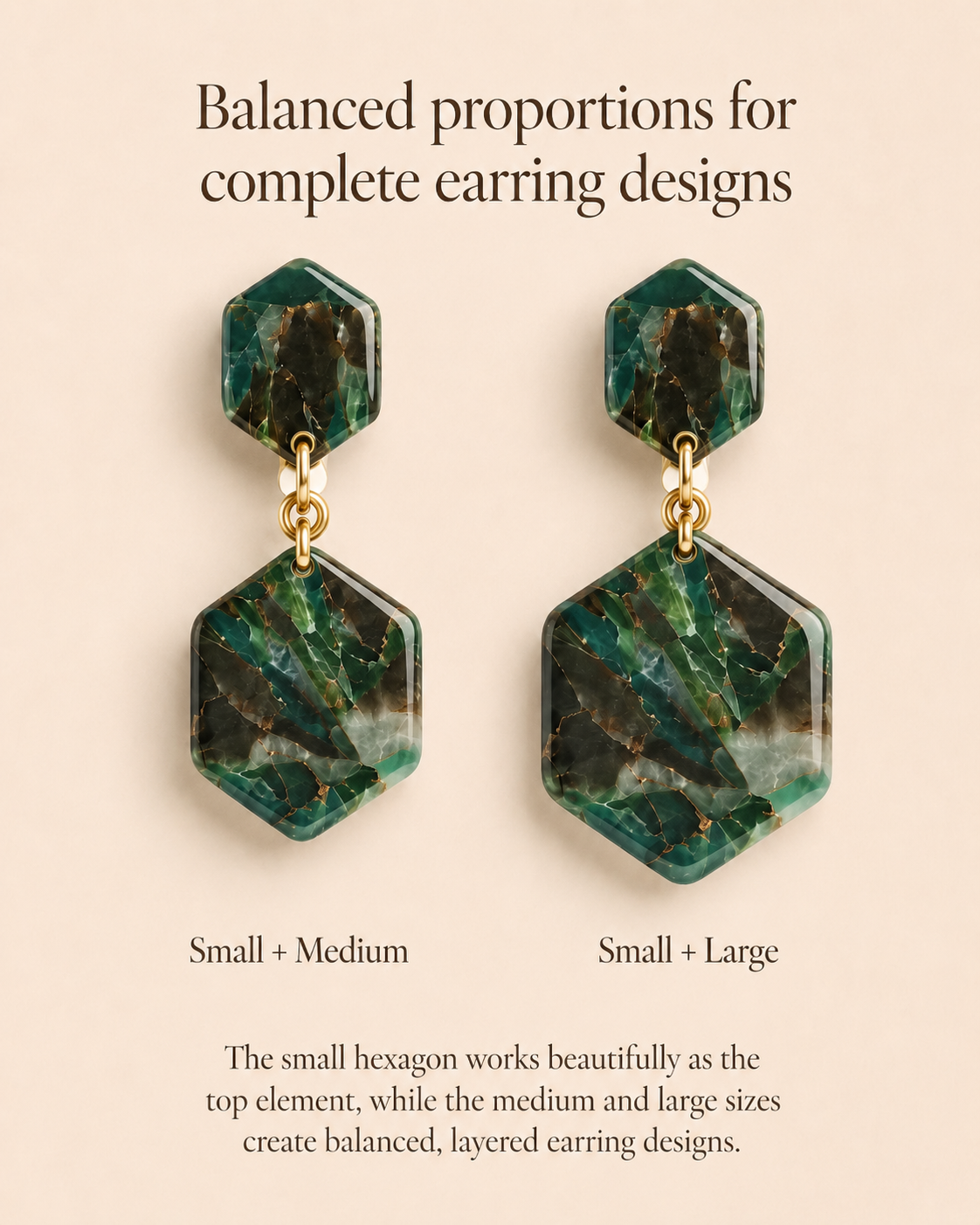 Gemstone Hexagon Polymer Clay Cutter Set
