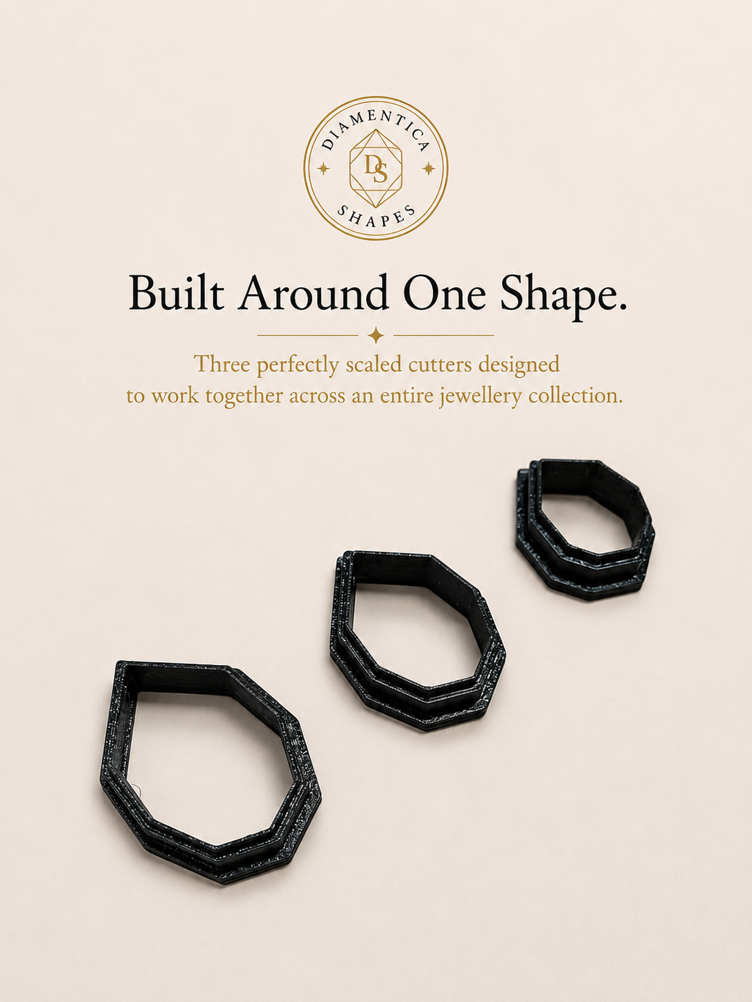 Gem Facet Polymer Clay Cutter Set
