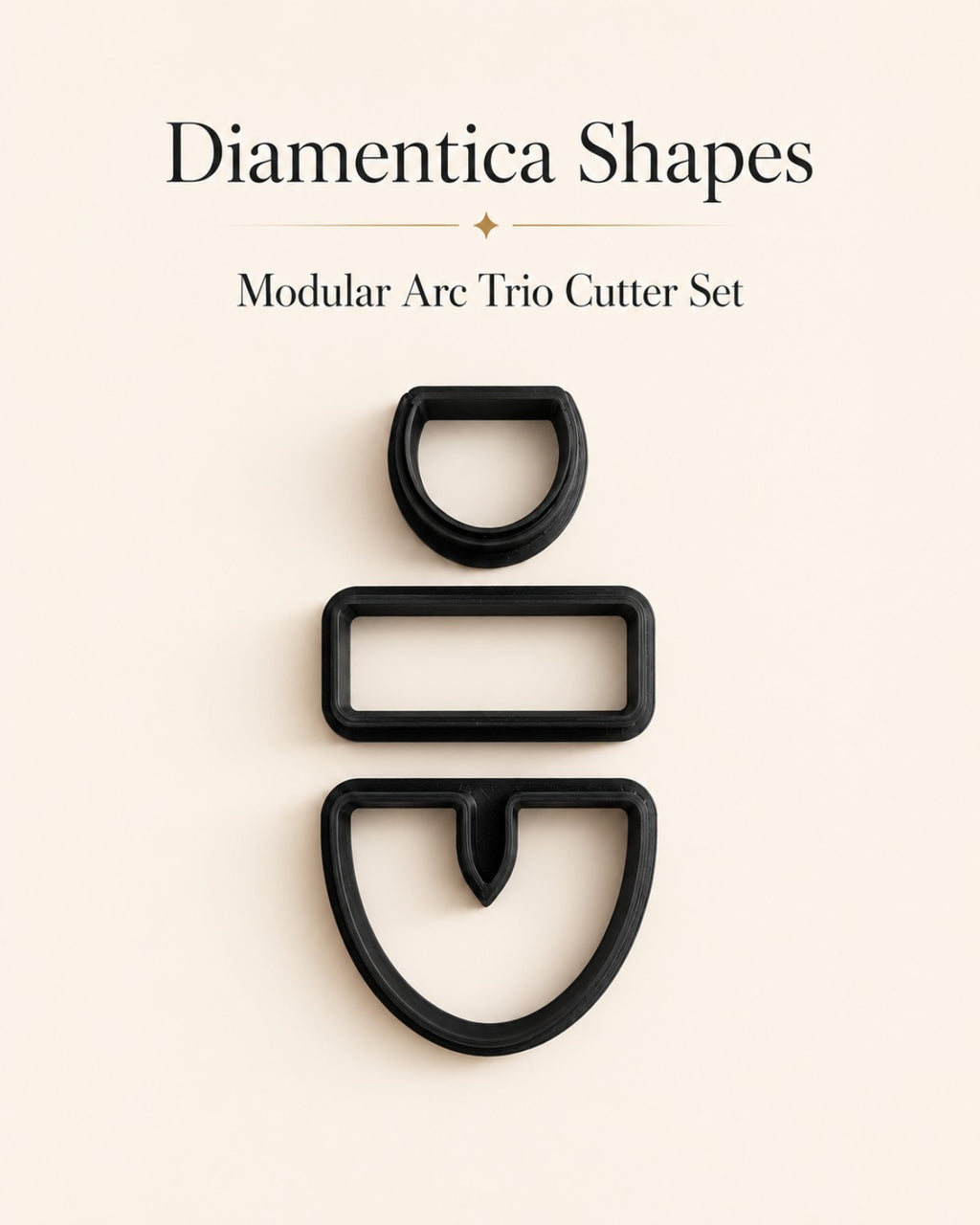 Modular Arc Trio Polymer Clay Cutter Set