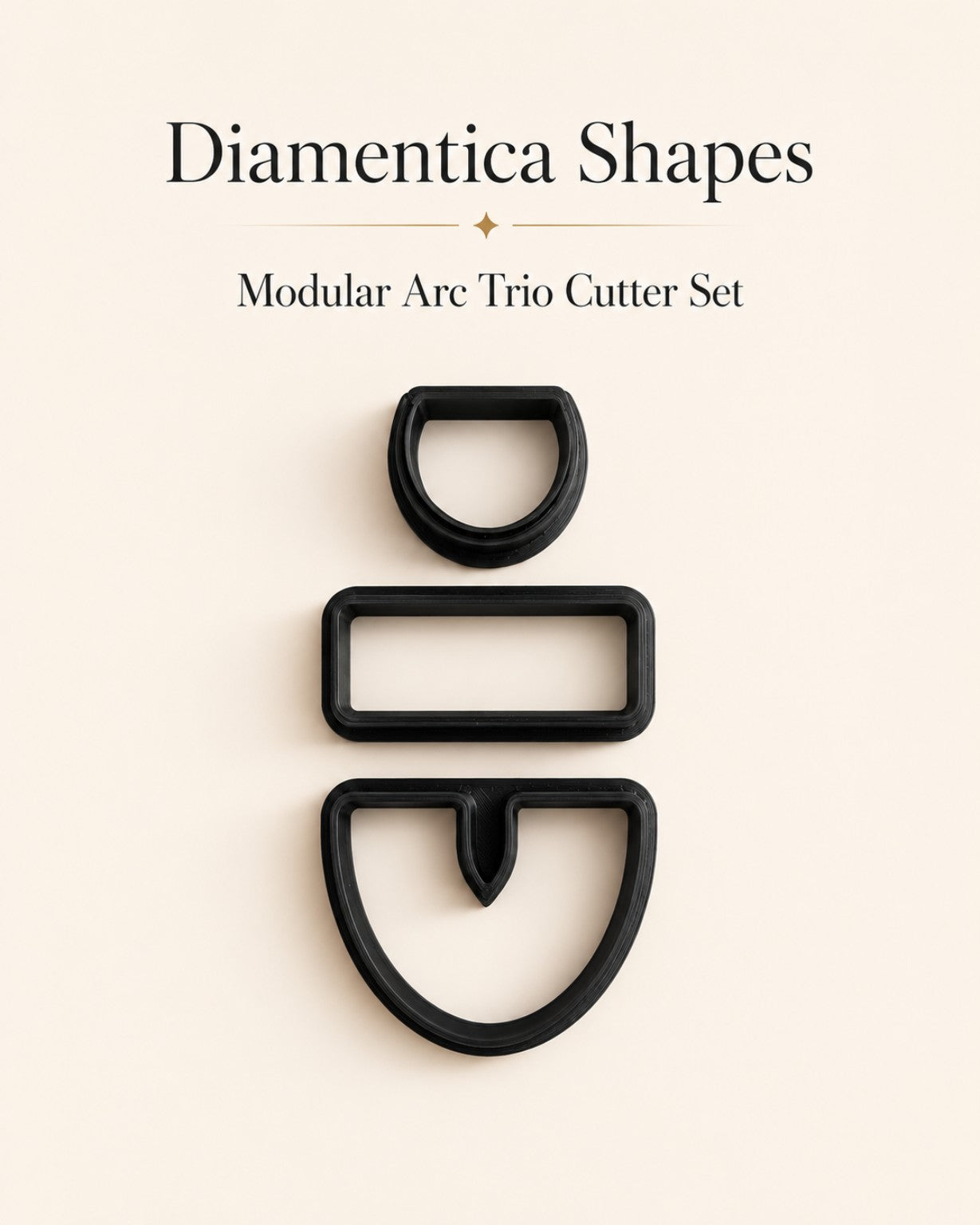 Modular Arc Trio Polymer Clay Cutter Set