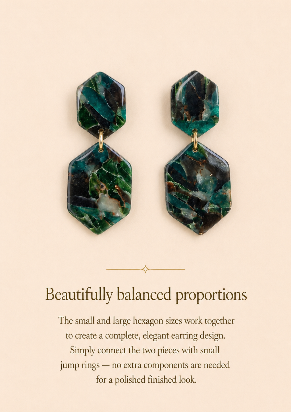 Gemstone Hexagon Polymer Clay Cutter Set