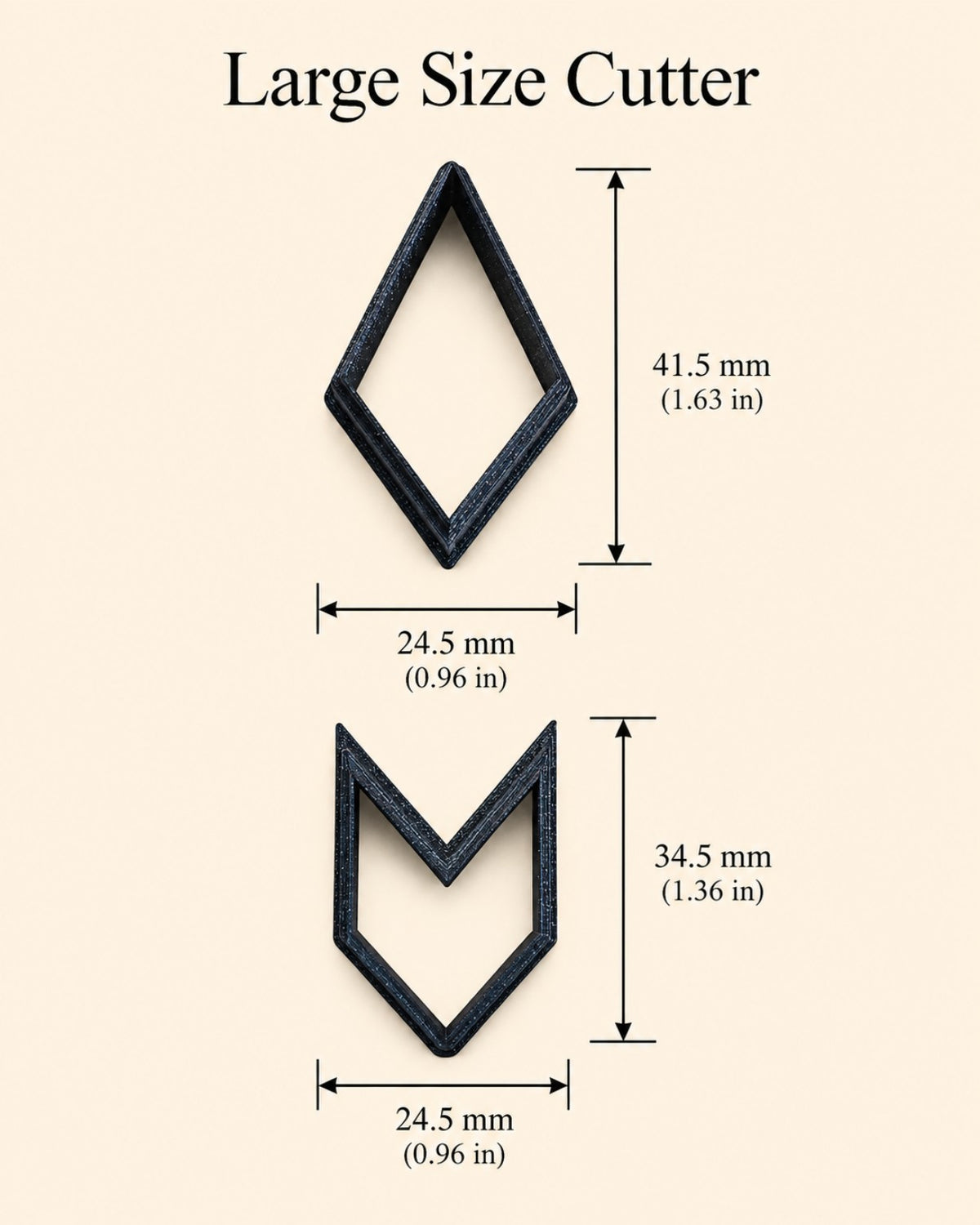 Modular Duo Cutter – Two-Part Polymer Clay Cutter Set