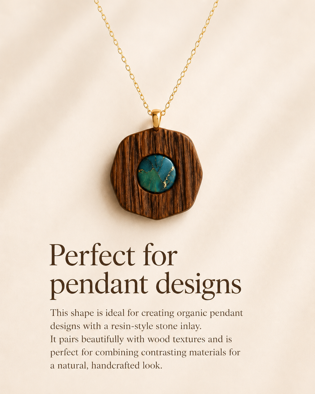 Organic Facet Inlay Polymer Clay Cutter