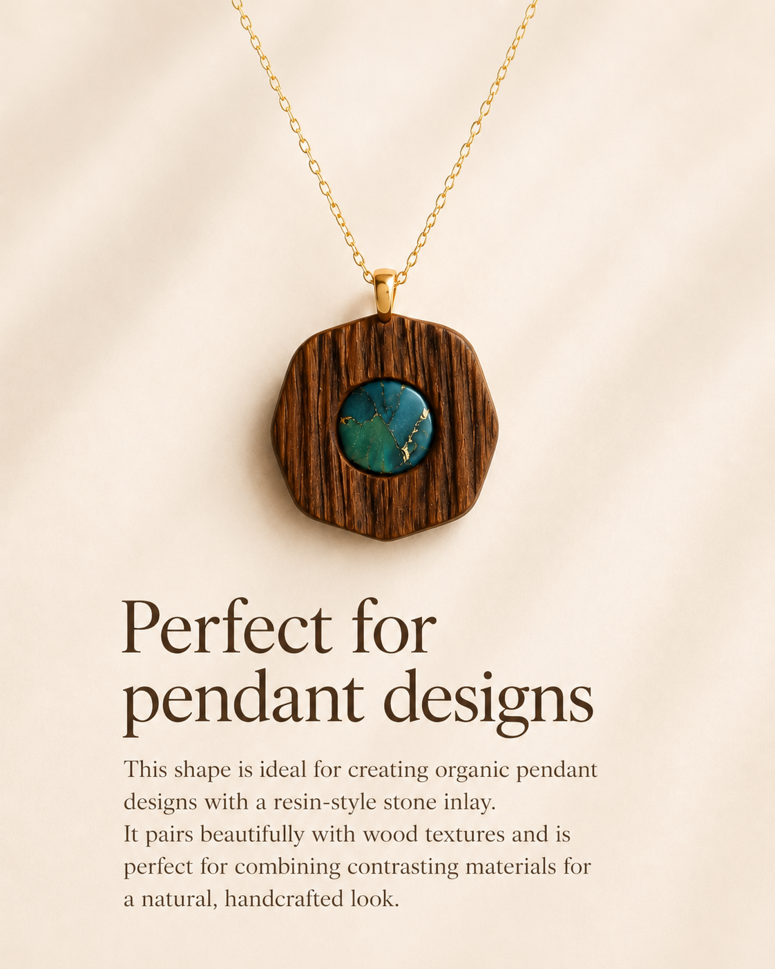Organic Facet Inlay Polymer Clay Cutter