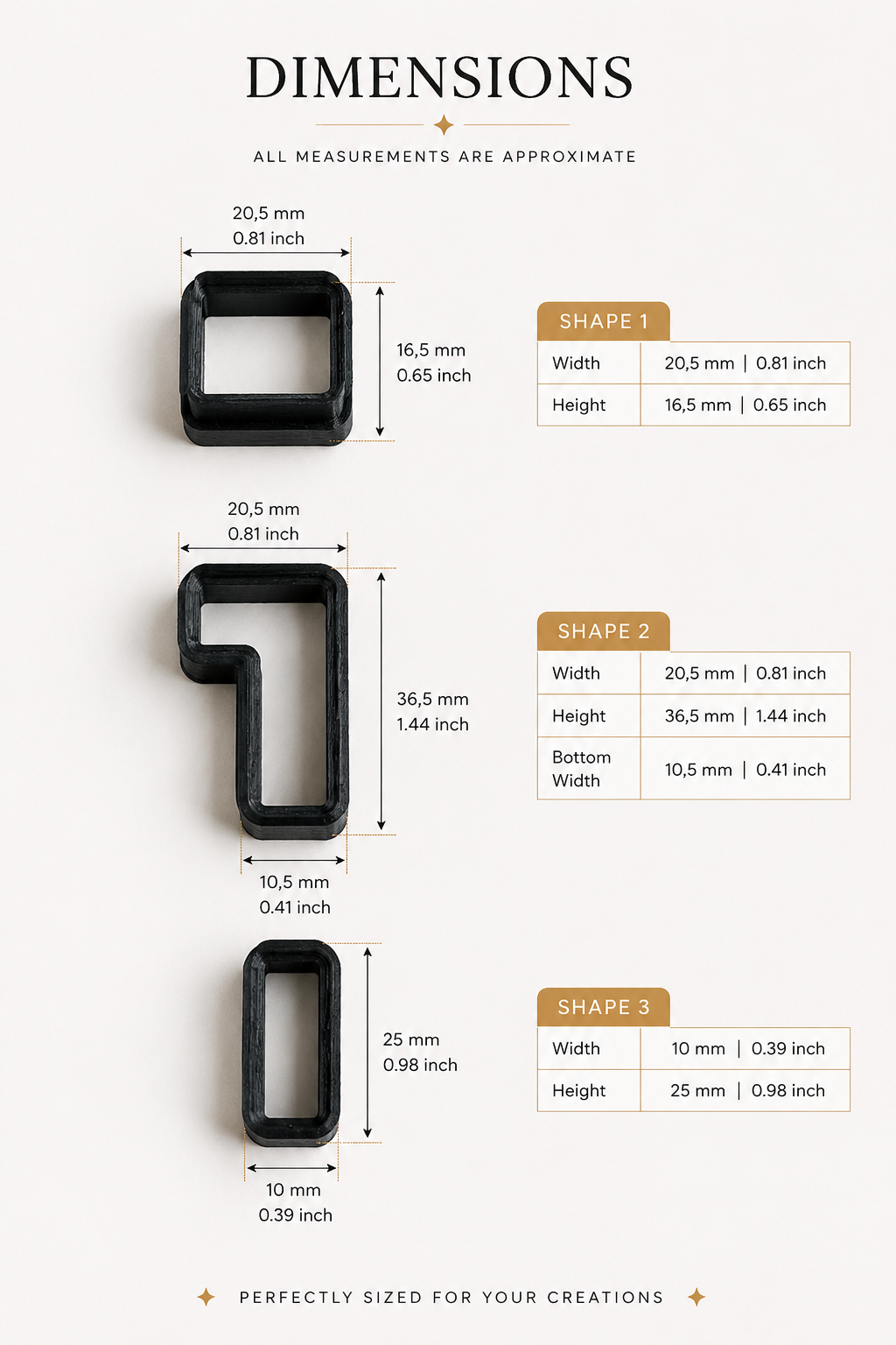 Diamentica Shapes – Modular Polymer Clay Cutter Set