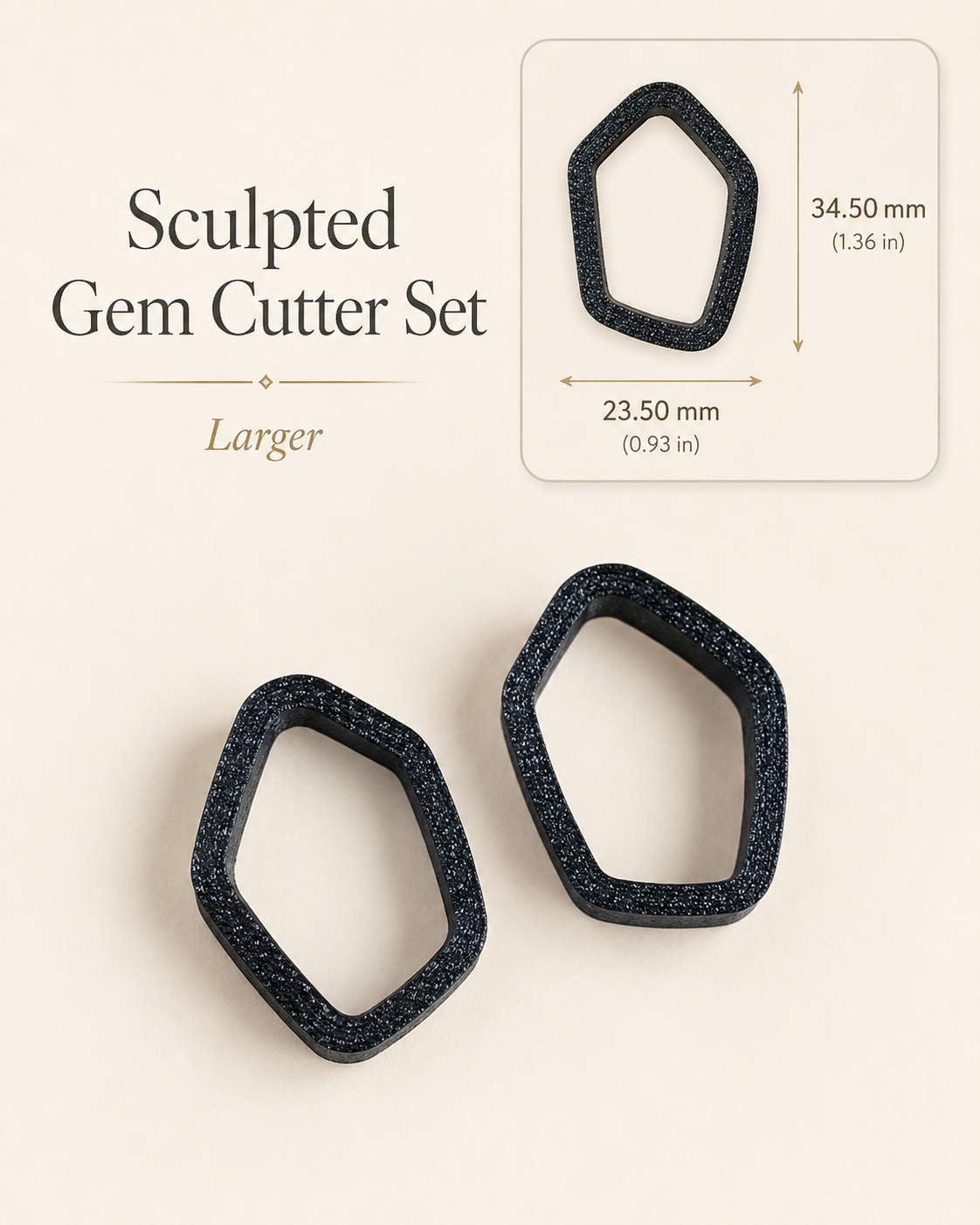 Sculpted Gem Polymer Clay Cutter Set