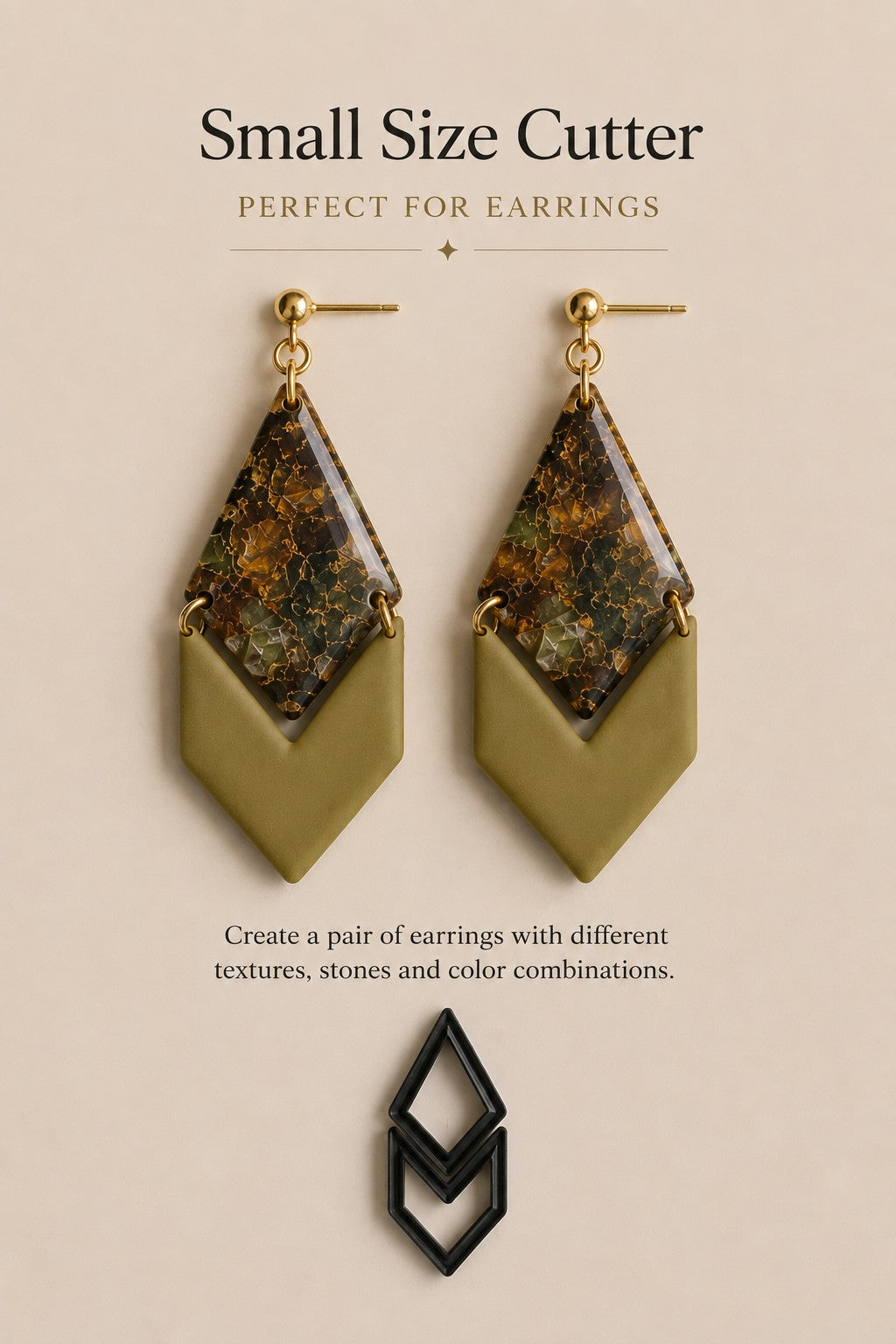 Modular Duo Cutter – Two-Part Polymer Clay Cutter Set